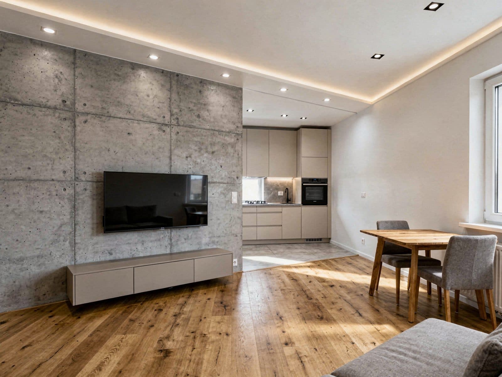 Salon z aneksem, 45 m², Dzierżoniów
